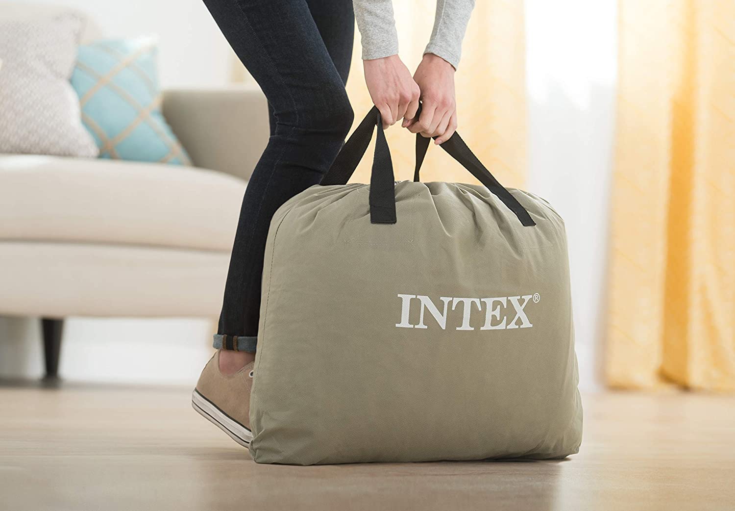 INTEX Materasso Materassino Gonfiabile Letto Singolo Doppio Strato