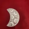 Selenite Luna con Fiore della Vita