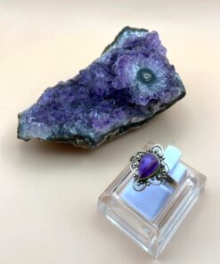 Alternative view of Anello Argento 925  Ametista mis. 17,5