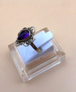 Anello Argento 925 Ametista mis. 17,5 - immagine 3