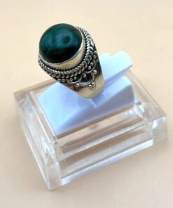 Anello Argento 925 In Malachite - immagine 3