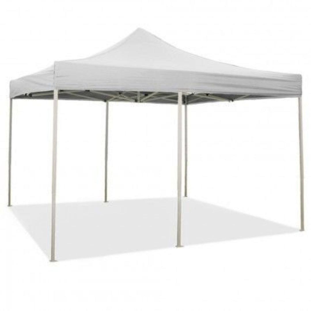 Gazebo richiudibile pieghevole MARKET 3 X 6 Bianco ricoperto in PVC impermeabile