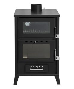 Stufa A Legna Con Forno Marika Nera 22 Kw L50,5xp58,5xh91,5