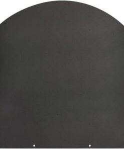 Pedana salvapavimento per stufe a legna e pellet in acciaio 100x90