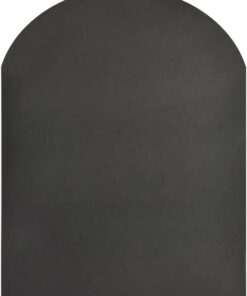 Pedana salvapavimento per stufe a legna e pellet in acciaio 80x60