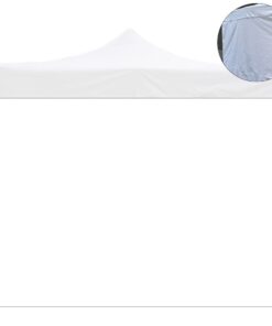 Telo laterale 2x2mt bianco impermeabile ricambio per gazebo richiudibile MARKET