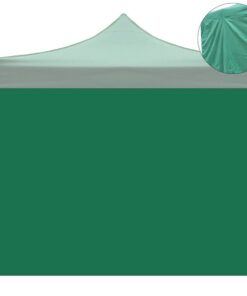 Telo laterale 3x2mt verde impermeabile per gazebo richiudibile MARKET