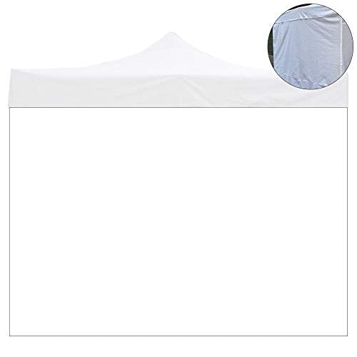 Telo laterale 3x2mt bianco impermeabile ricambio per gazebo richiudibile MARKET