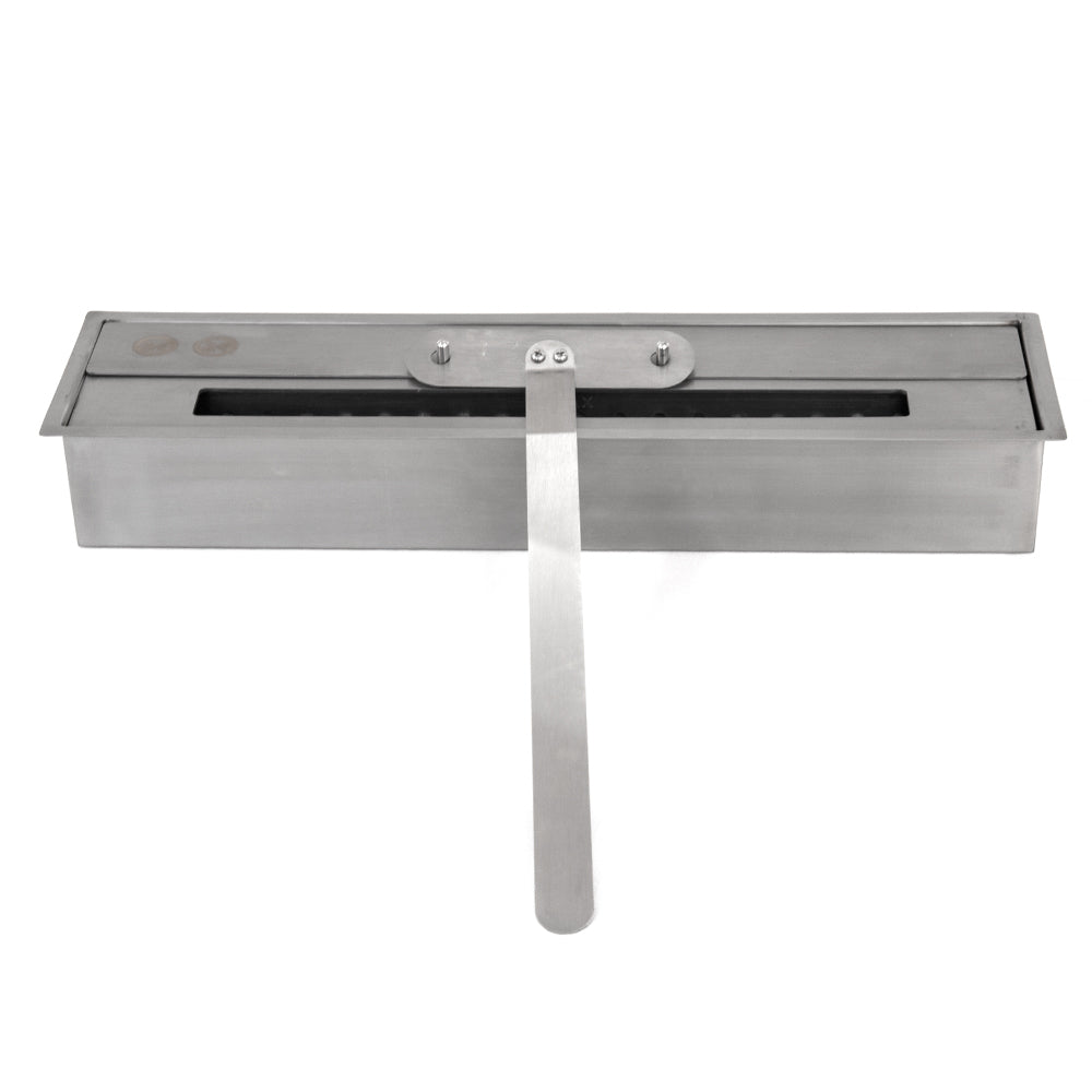 Camino a bioetanolo da terra BELLINI in legno effetto Marmo Bianco Made in Italy L96 x P35 x H96 - immagine 9