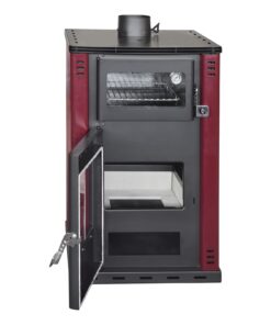 Alternative view of Stufa A Legna Con Forno 27,6Kw Termostufa boiler 38lt Elsa Rossa