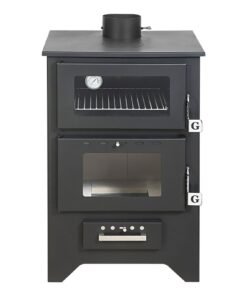 Alternative view of Stufa A Legna Con Forno Silvia Nera 14,6 Kw L50,5xp58,5xh90,5