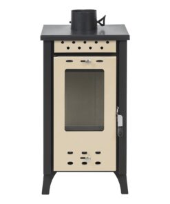 Alternative view of Stufa A Legna Matilde Beige potenza 7,7 Kw L33xp38,5xh74