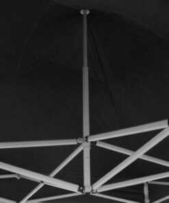 Alternative view of Gazebo richiudibile pieghevole MARKET 3 X 3 Nero ricoperto in PVC impermeabile