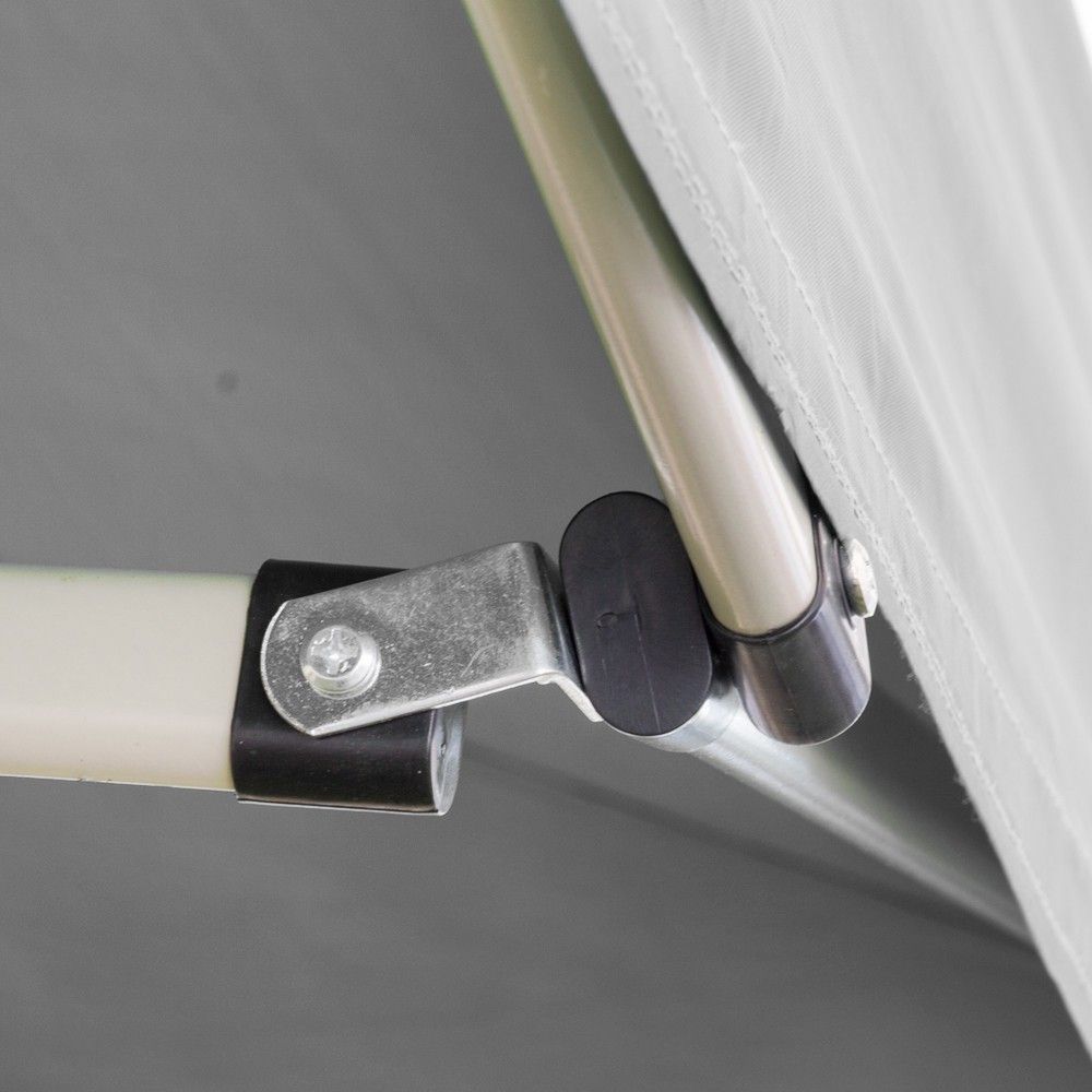 Gazebo richiudibile pieghevole MARKET 3 X 6 Bianco ricoperto in PVC impermeabile - immagine 4