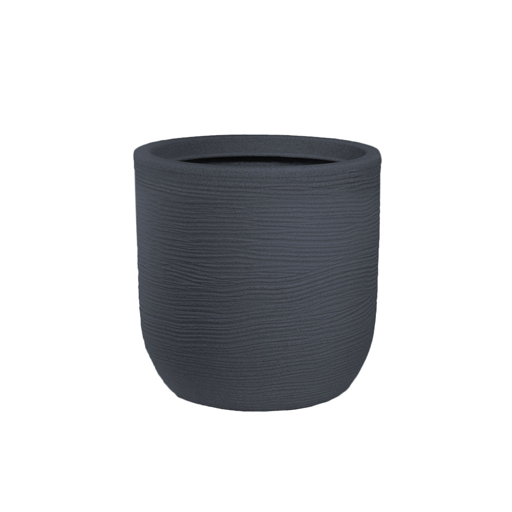 Tosnail Confezione da 3 contenitori per Piante, 27 cm, Rotondi, in Metallo, Colore Nero
