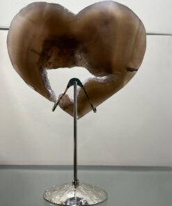 Alternative view of Cuore in Agata con Drusa in Ametista