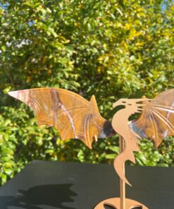Drago con Ali di Farfalla in Diaspro - immagine 3