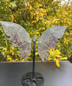 Farfalla in Diaspro Sangue di Drago
