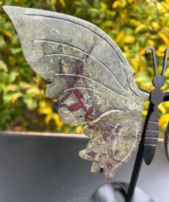 Farfalla in Diaspro Sangue di Drago - immagine 3