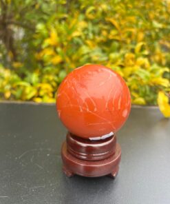 Sfera in Diaspro rosso Diam.6.6 Gr 448 - immagine 4