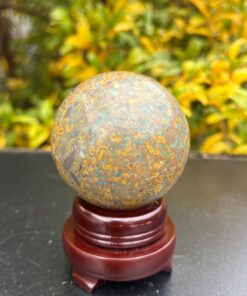 Sfera in Diaspro Ajooba peso gr 613 dm 7,10