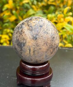 Sfera Agata Rutilata dm 5,6 peso gr 232 - immagine 4