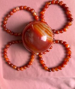 Bracciale Corniola mm 8