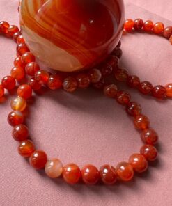 Bracciale Corniola mm 8 - immagine 3