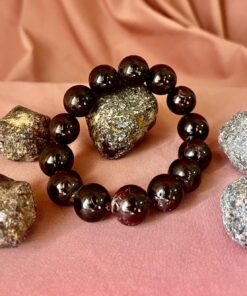 Bracciale Granato sfere dm 14