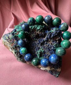 Bracciale in Malachite e Azzurrite Naturale