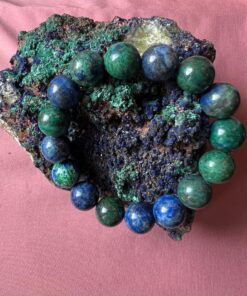 Bracciale in Malachite e Azzurrite Naturale - immagine 3