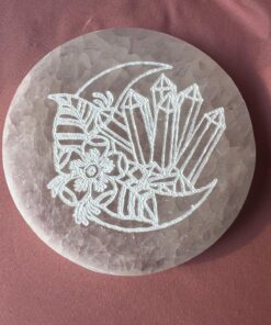 Piattino in selenite dm 10