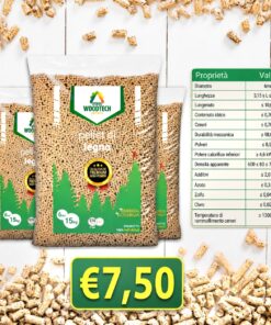 Pellet WoodTech An Plus A1 Pedana composta Da 84 sacchi