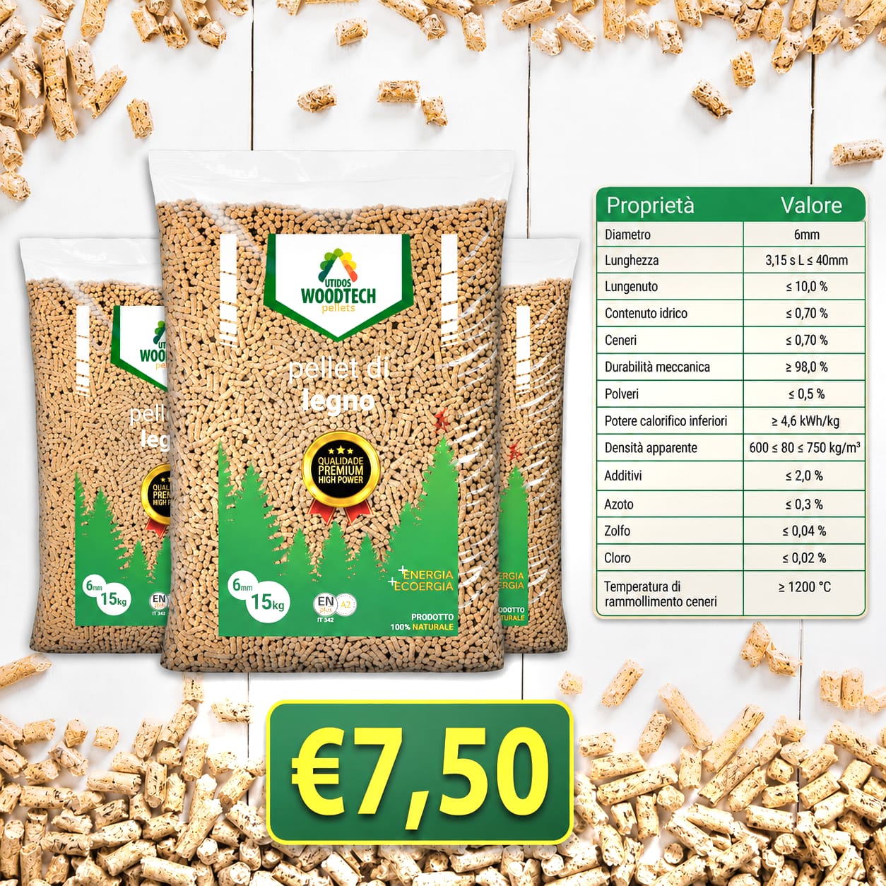 Pellet WoodTech ENplus A1 - immagine 3