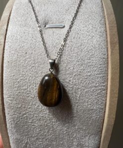 Ciondolo Occhio Di Tigre Argento 925