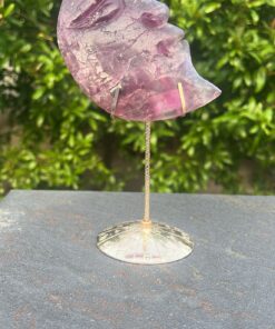 Mezza luna in fluorite gr 256