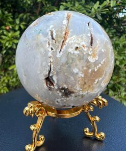 Sfera in Agata con drusa gr 240 dm 5,9 - immagine 5