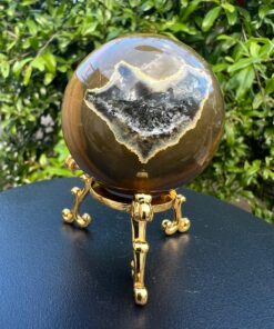 Sfera Diaspro Oceano con cristallizzazione gr 185 dm 5,1
