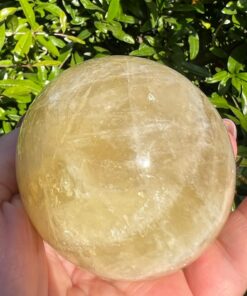 Sfera in quarzo citrino dm 7,2 gr 525