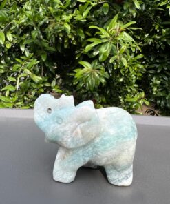 Elefante in Calcite Blu