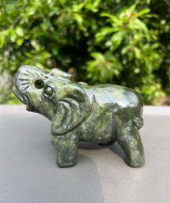 Elefante in Giada Verde