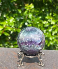 Alternative view of Sfera in Fluorite gr 255 dm 5,3