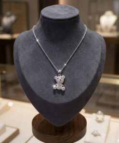 Collana Orsetto Zirconi Cubici