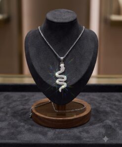 Collana Serpente con Zirconi Cubici