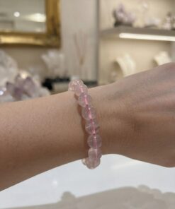Bracciale Quarzo Rosa Sfere dm 15 - immagine 3