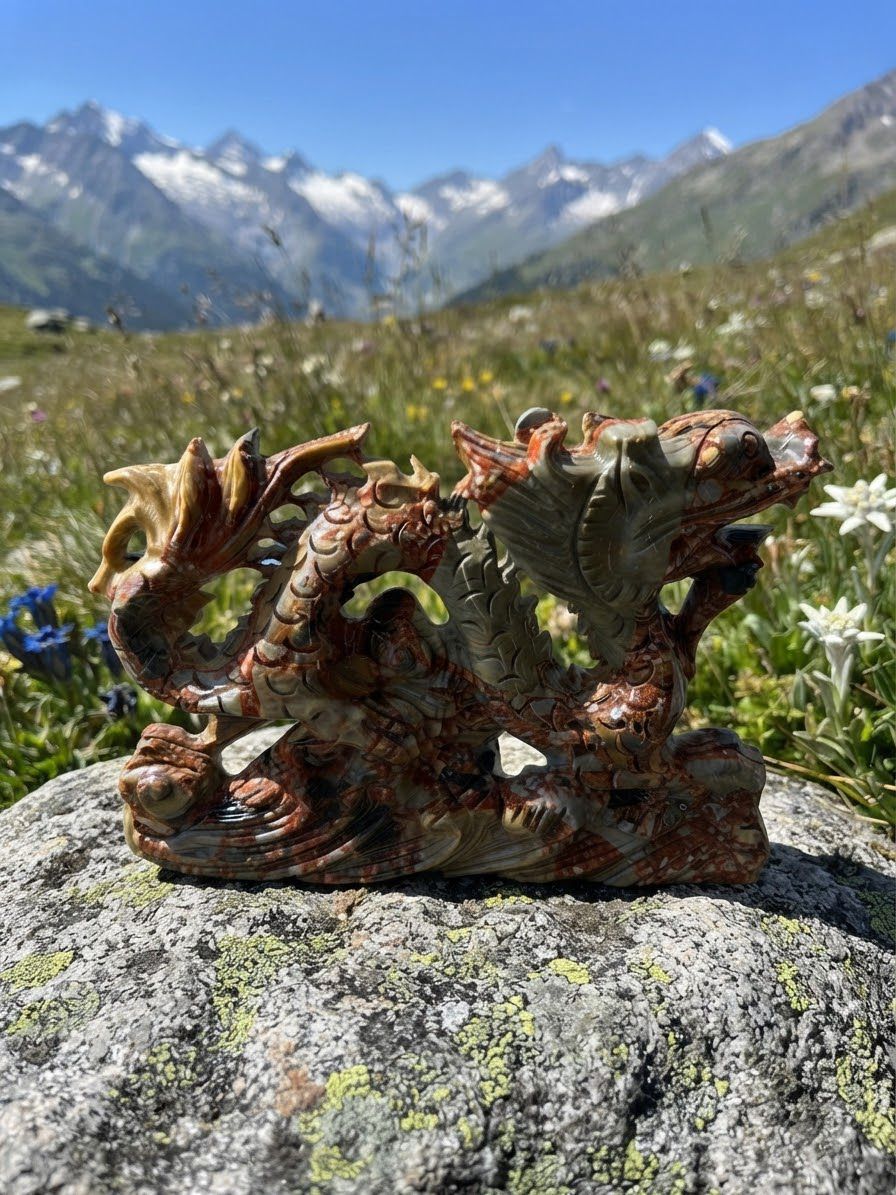 Drago Diaspro Brecciato o Nongken/Longken Jade - immagine 3