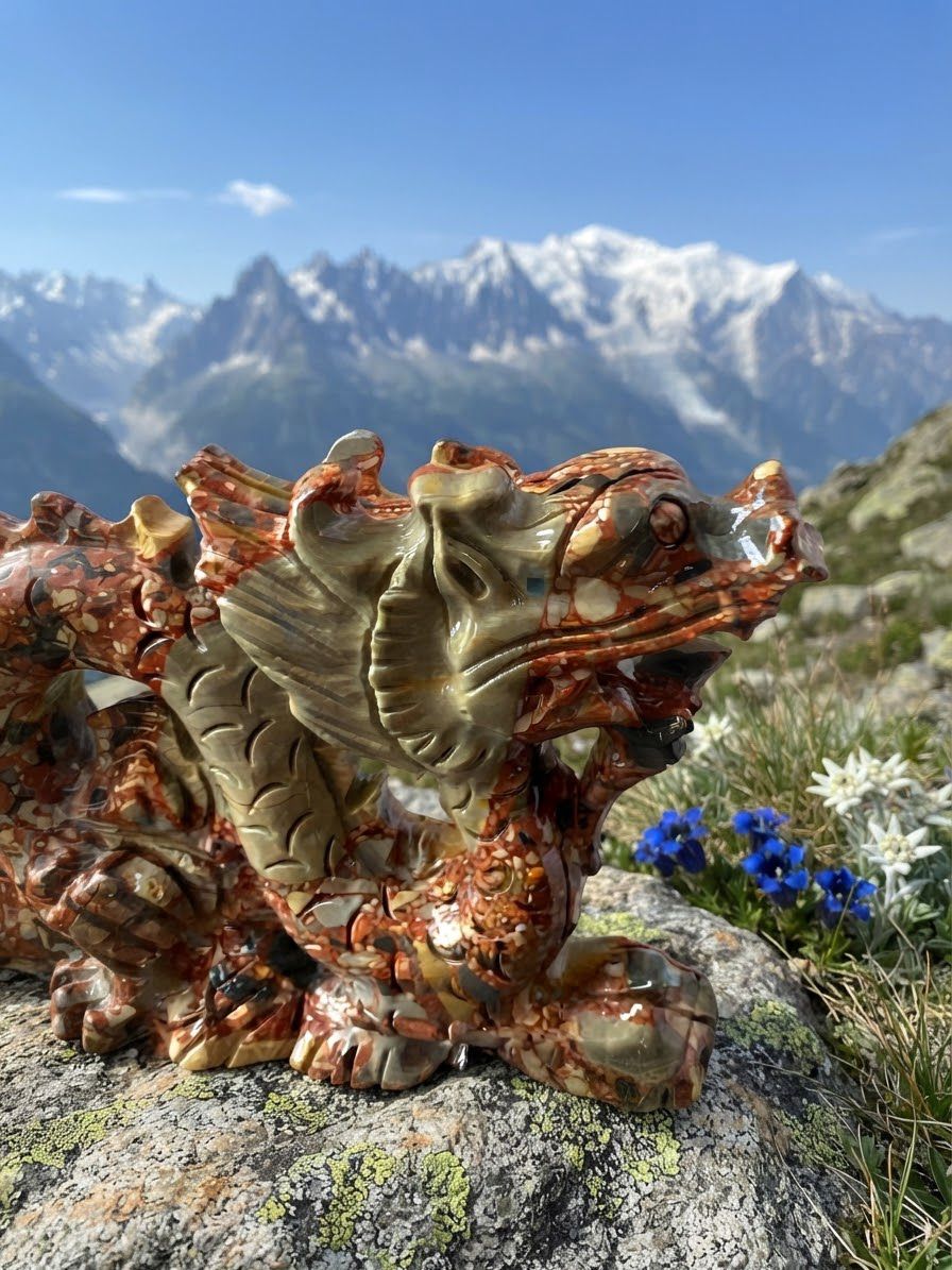 Drago Diaspro Brecciato o Nongken/Longken Jade - immagine 4
