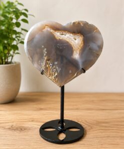 Cuore in Agata con drusa gr 215
