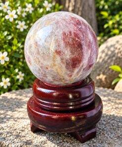Sfera pietra di Luna Gold gr 239 dm 5,7 cm - immagine 2