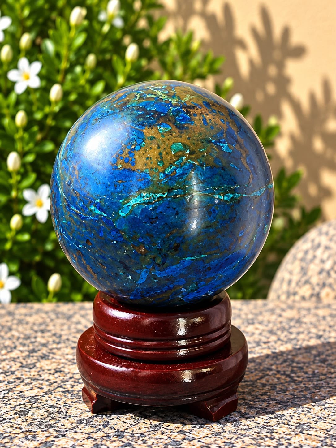 Sfera Malachite Azzurrite - immagine 3